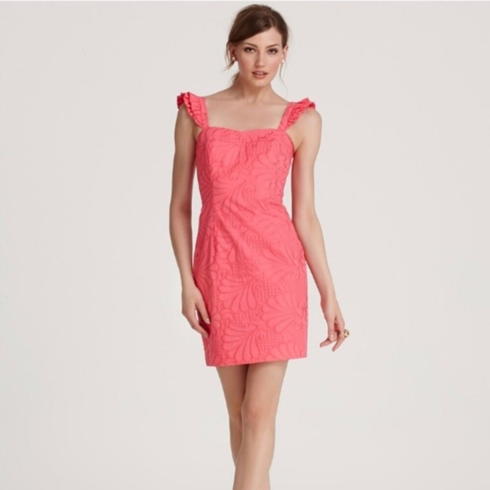 Lilly Pulitzer Coral Poppy Sarafina Dress